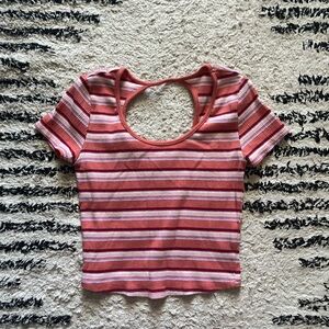 SO striped crop top